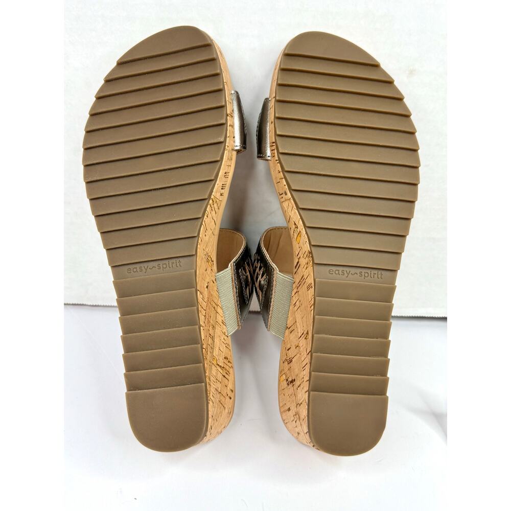 Easy Spirit Women's Lillia Slip-On Casual Wedge Sandals Gold Size 8.5 NWT - Picture 9 of 9